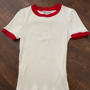 Zara baseball tee size small - NWT
